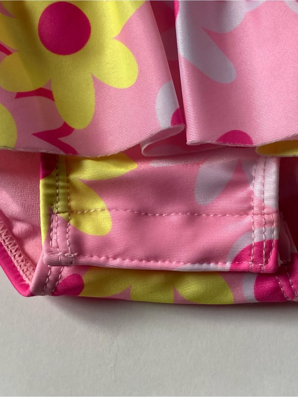 Baby Girl’s Rashguard Swimsuit Size 12 months Pink Floral One Piece Sol Borne